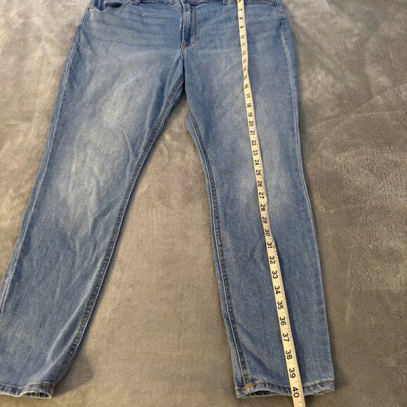 old navy high rise super skinny light blue jeans size 16 - Picture 6 of 9